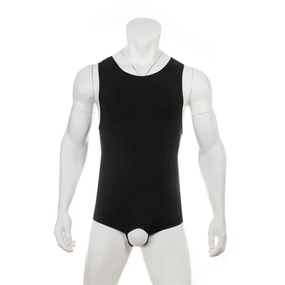Bodysuit with Backless and Open Crotch Design - Image 3