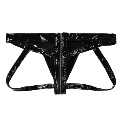 Zippered Open Crotch Jockstrap - Image 4
