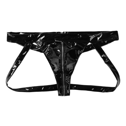 Zippered Open Crotch Jockstrap - Image 3