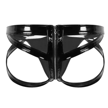 Zippered Open Crotch Jockstrap - Image 2