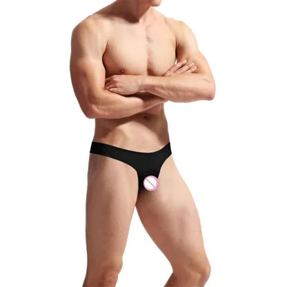 Men's Crotchless Solid Color Jockstrap - Image 6
