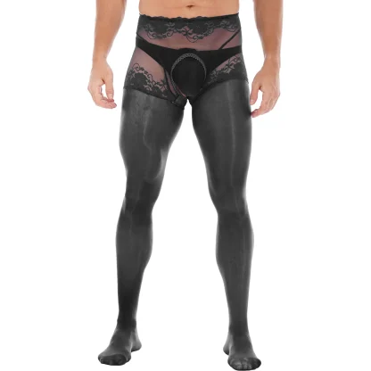 Open Crotch See-through Pantyhose