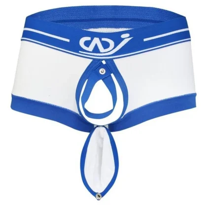 Open Crotch Boxer Brief with Snap Button