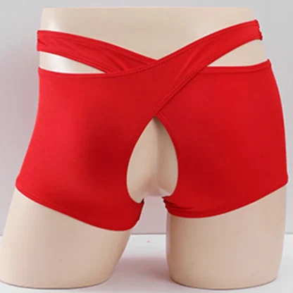 Tight Cutout Open Crotch Boxer Brief - Image 2