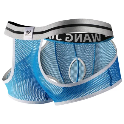 Mesh Boxer Brief with Side Cutout Decor - Image 4