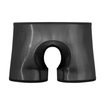 Glossy Seamless Crotchless Boxer Brief - Image 2