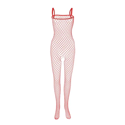 Fishnet Bodystocking with Open Crotch - Image 2
