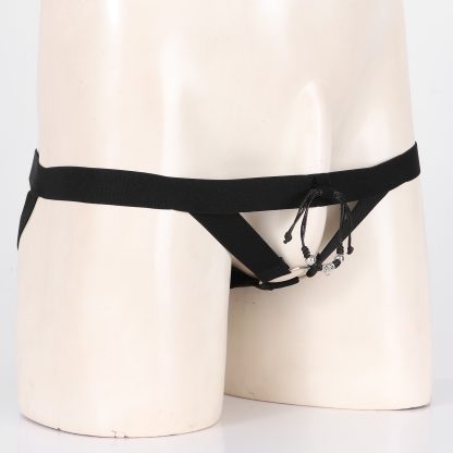 Open Crotch Jockstrap with Beaded Design - Image 8