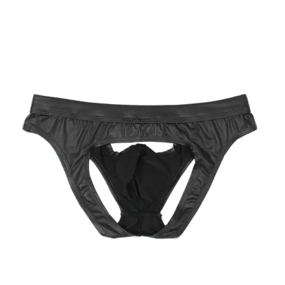 Seductive Black Jockstrap with Ring Decor - Image 4