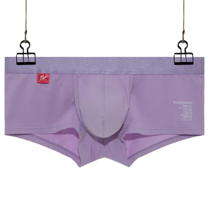 Solid Color Boxer Brief with Open Front Design - Image 9