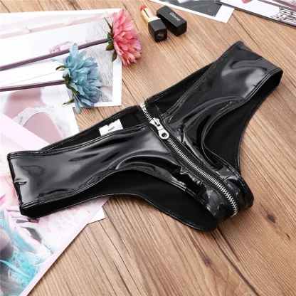 Low-rise Sleek Panty with Zip Crotch - Image 6