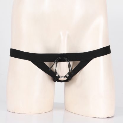 Open Crotch Jockstrap with Beaded Design - Image 7