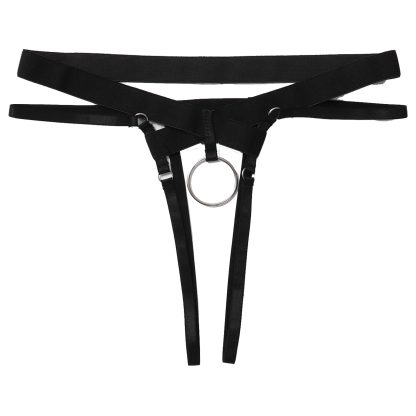 Open Crotch Jockstrap with Beaded Design - Image 10