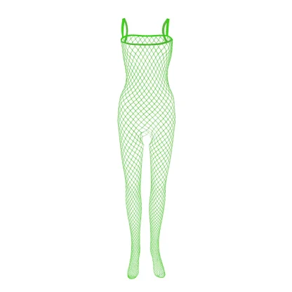 Fishnet Bodystocking with Open Crotch