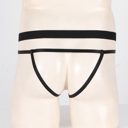 Open Crotch Jockstrap with Beaded Design - Image 6