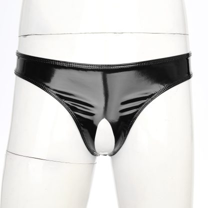 Shiny Sleek Panties with Open Crotch Design - Image 8