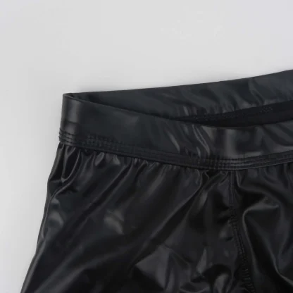 Open Back Boxer Brief with Shiny Finish - Image 7