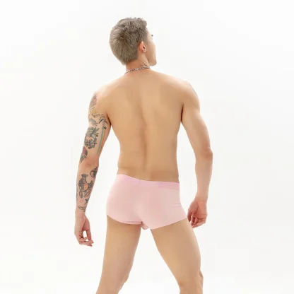 Soft Elastic Boxer Brief with Plain Color - Image 7