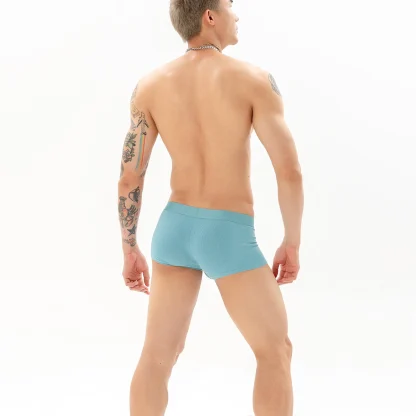 Soft Elastic Boxer Brief with Plain Color - Image 4