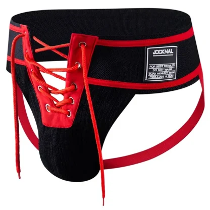 Playful Jockstrap with Lace-up Crotch - Image 6