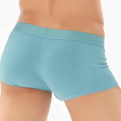 Soft Elastic Boxer Brief with Plain Color - Image 2