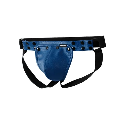 Faux Leather Jockstrap with Removable Codpiece - Image 9