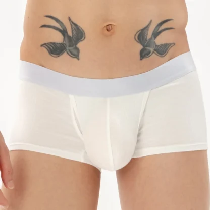 Soft Elastic Boxer Brief with Plain Color - Image 8