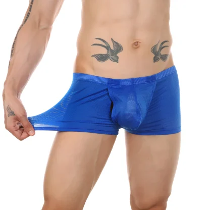 Open Crotch Boxer Brief with Breathable Mesh
