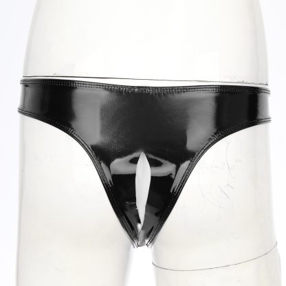 Shiny Sleek Panties with Open Crotch Design - Image 7