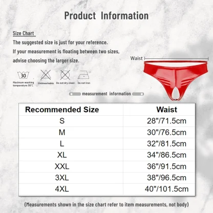 Shiny Sleek Panties with Open Crotch Design - Image 15