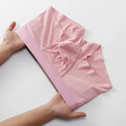 Soft Elastic Boxer Brief with Plain Color - Image 12