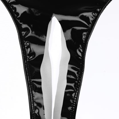Shiny Sleek Panties with Open Crotch Design - Image 12
