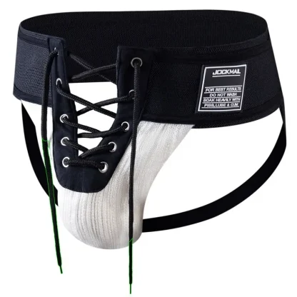 Playful Jockstrap with Lace-up Crotch - Image 2