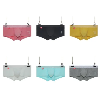 Solid Color Boxer Brief with Open Front Design - Image 15